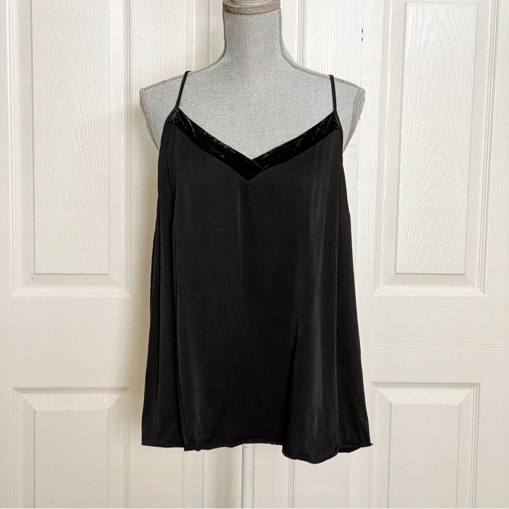 ANTHROPOLOGIE Floreat Satin Velvet Cami